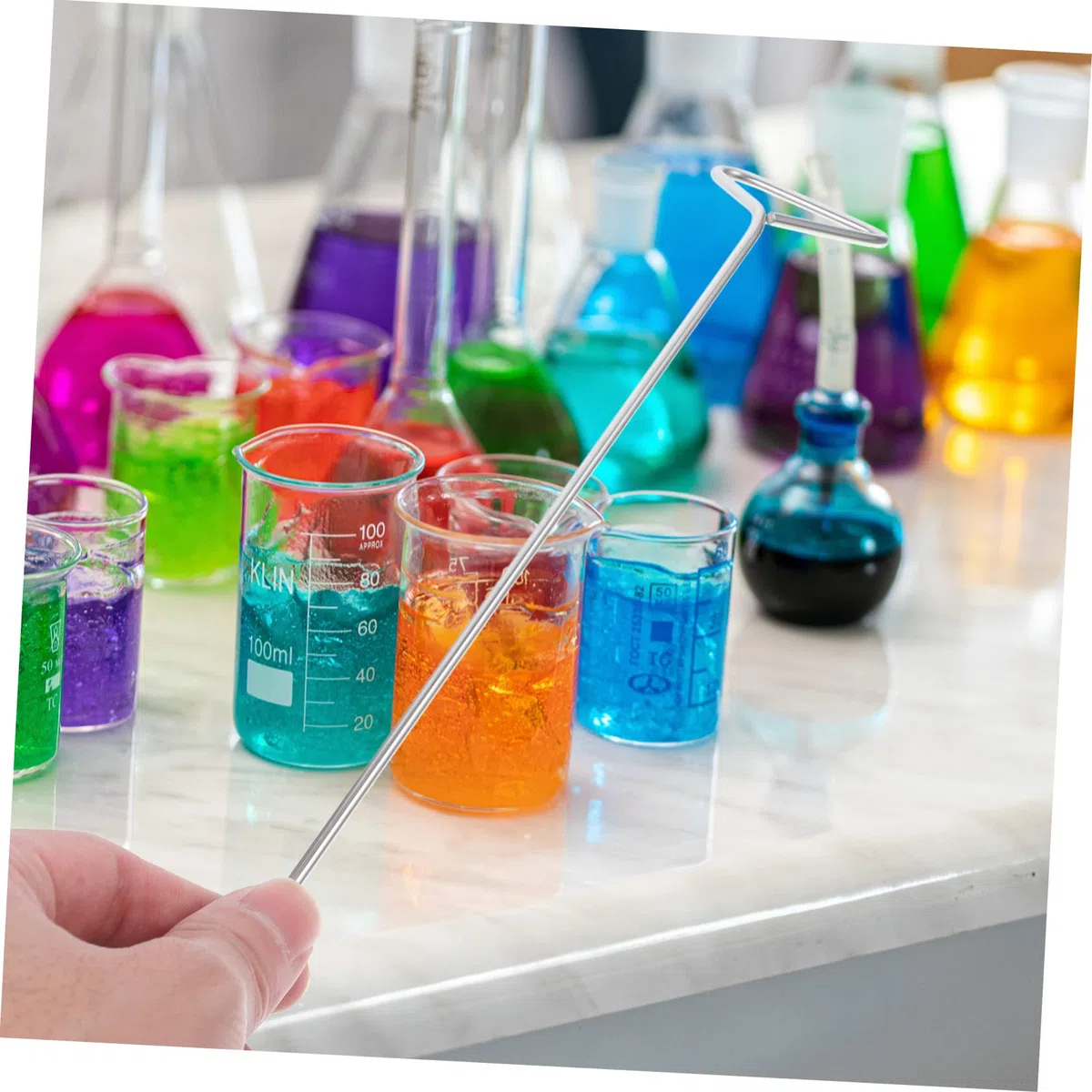 SOLUSTRE Barra di Diffusione Cellulare Triangolare in Acciaio Inossidabile 4 Pezzi, Spargitore per Colture di Laboratorio, Strumento per Diffusione Uniforme e Resistenza lungo Termine