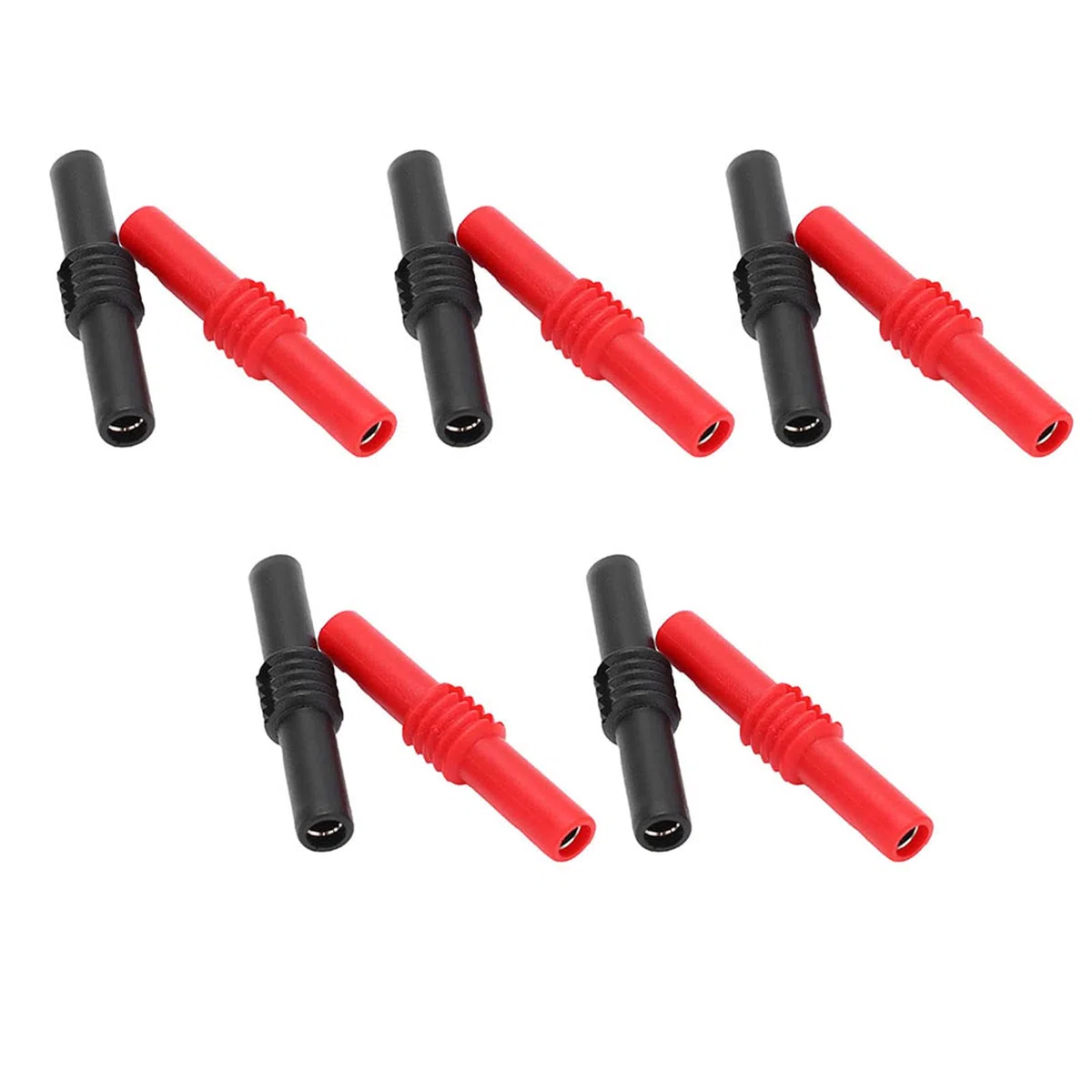 10 Pz 4mm Accoppiatore Spina a Banana, Femmina a Femmina Isolato Presa a Banana Connettore Jack U22 4mm Accoppiatore Spina a Banana Adattatore Prolunga in PVC