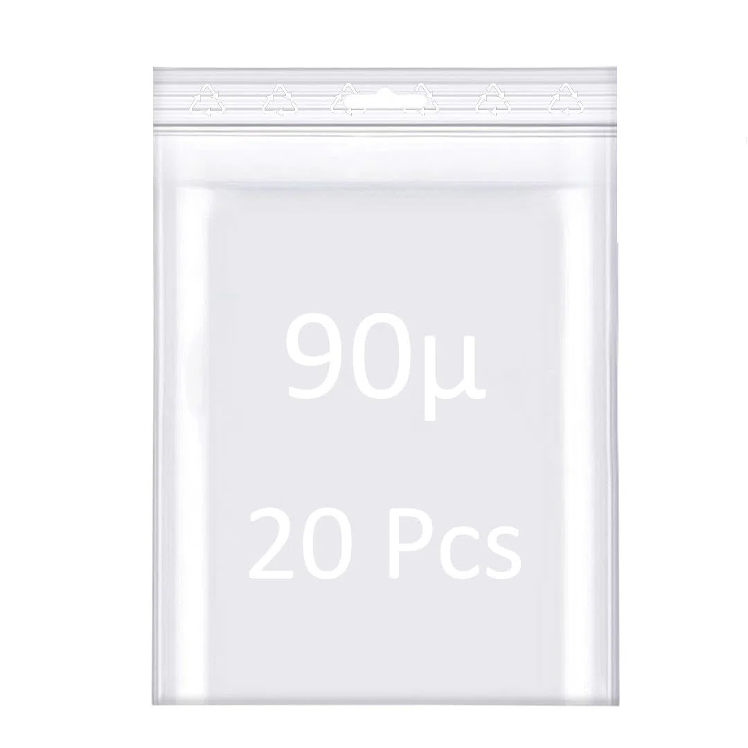 Lotto di 50 o 100 pezzi, 50, 60 o 90 micron - Sacchetti trasparenti con chiusura a zip - Plastica adatta agli alimenti - Gioielli - Strumenti - PE-LD - Più forte