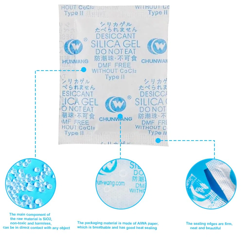 Sacchetti essiccanti in gel di silice, 20 g, ad alta capacità, per alimenti, vestiti, conservazione, libri, medicine, elettronica e molto altro