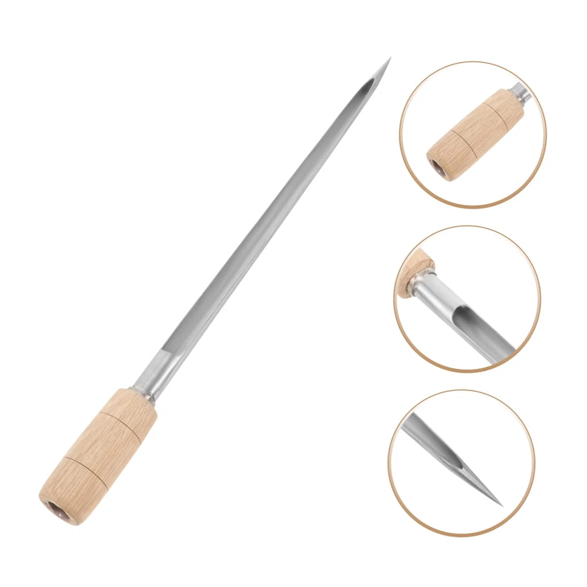 Toddmomy Campionatore Per Cereali in Acciaio Resistente Sonda Campionatore Di Grano e Mais in Legno e Facile Da Usare