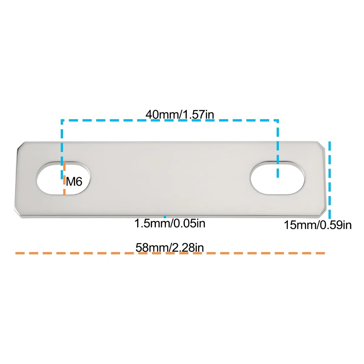 ECSiNG 4 Connettori Per Barre Collettrici Passo Fila 40 Mm Compatibili Con Batterie Al Litio Lifepo4