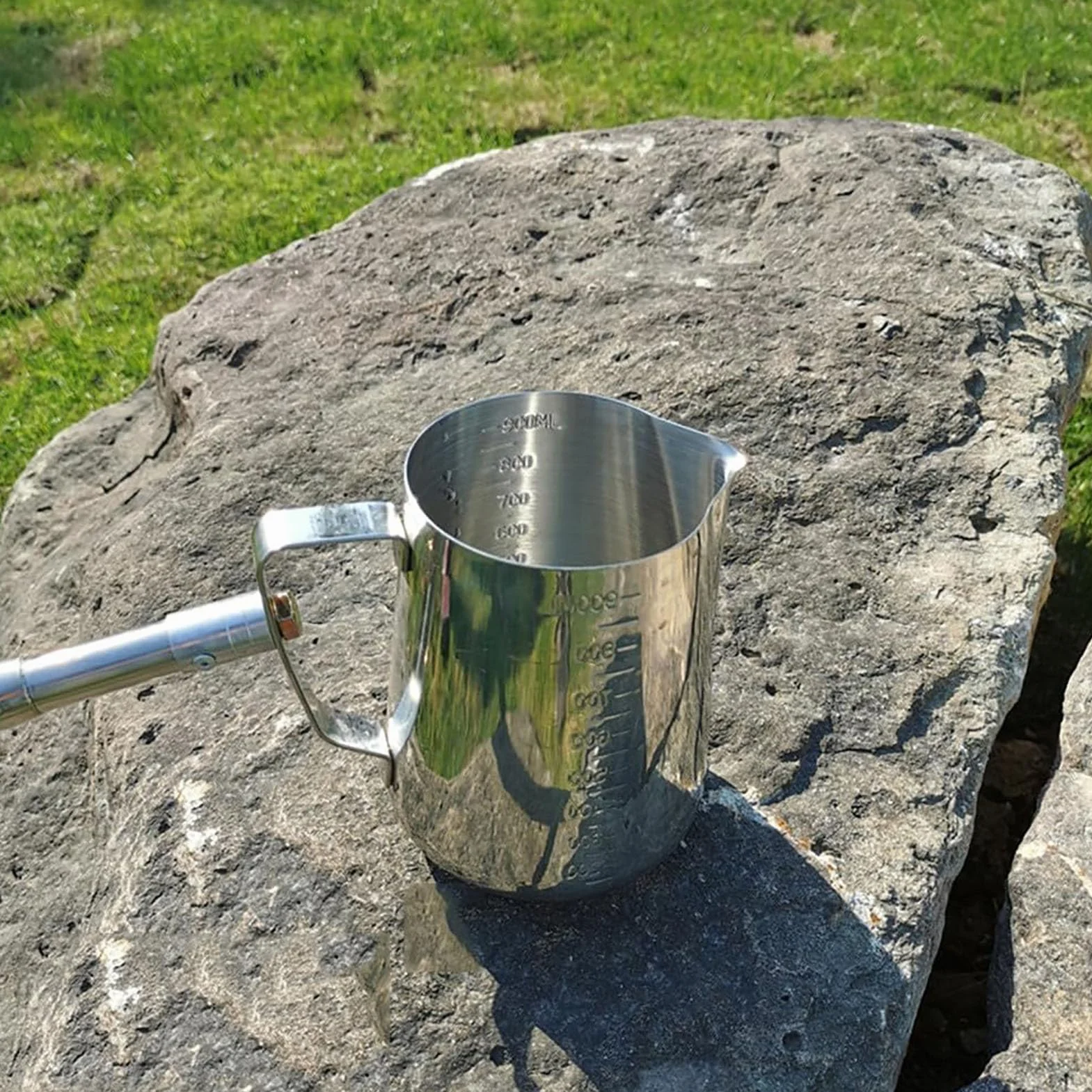 Generico Campionatore d'Acqua telescopico, mestolo in Acciaio Inox 304, Asta per campionamento Acqua da 500 ml/1000 ml (1,25 m-5 m/4 piedi-16,4 Piedi) per monitoraggio e analisi ambientali