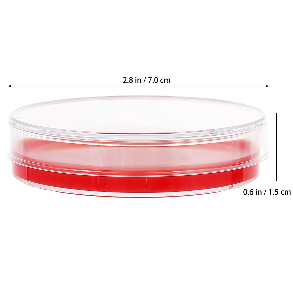 OUNONA Piastre di Agar al Sangue Rosso da 70mm per Coltura di Streptococco, Spessore Uniforme, 10 Pezzi per Uso in Laboratorio e Istituzioni Mediche