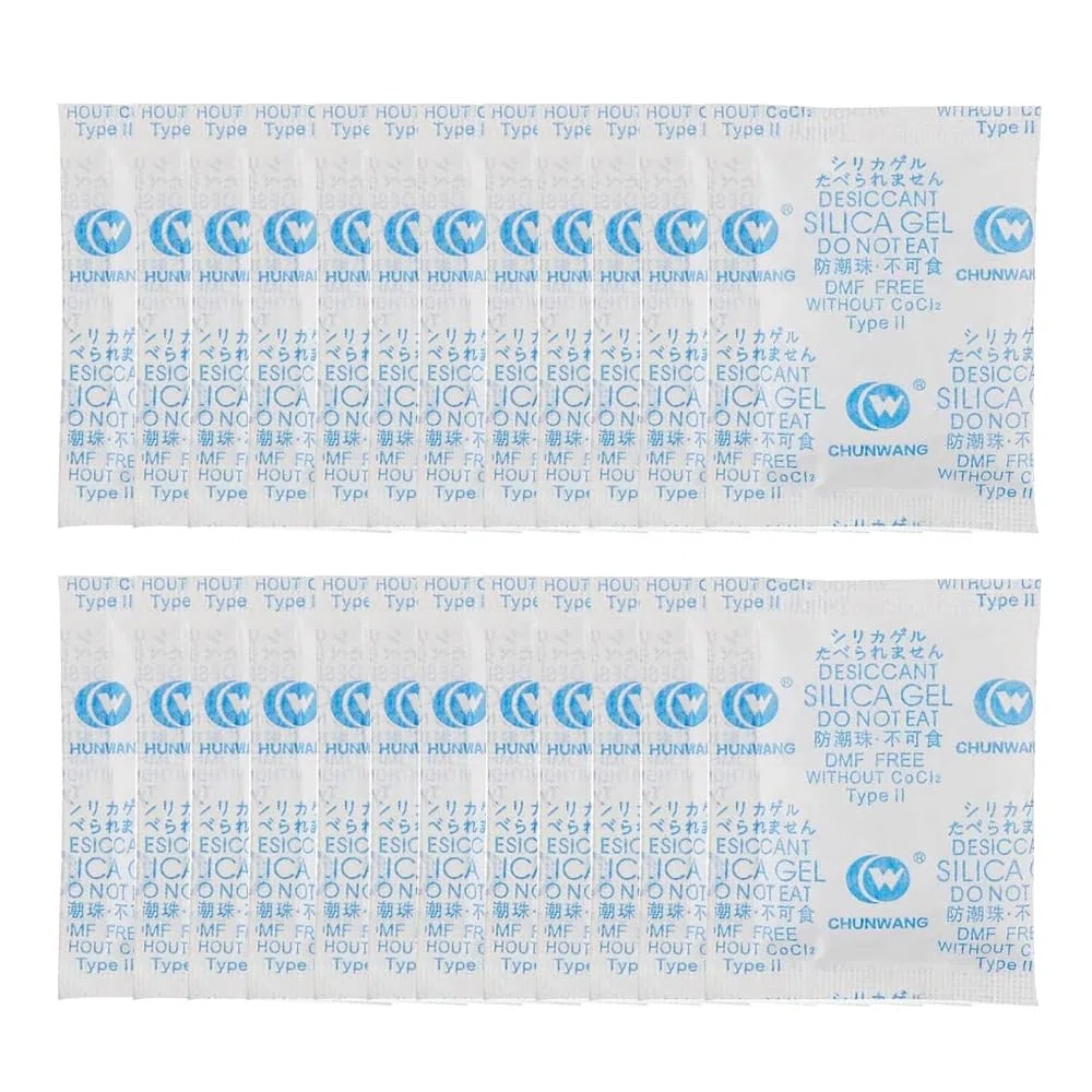 Sacchetti essiccanti in gel di silice, 20 g, ad alta capacità, per alimenti, vestiti, conservazione, libri, medicine, elettronica e molto altro