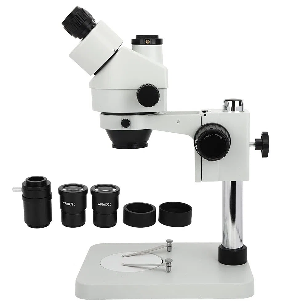 aqxreight Microscopio Elettronico Stereoscopico Trinoculare Ingrandimento Strumento di Osservazione di Laboratorio Oculare per Occhi Alti Fi Microscopio TrinoculareMicroscopio StereoscopicoElettrone