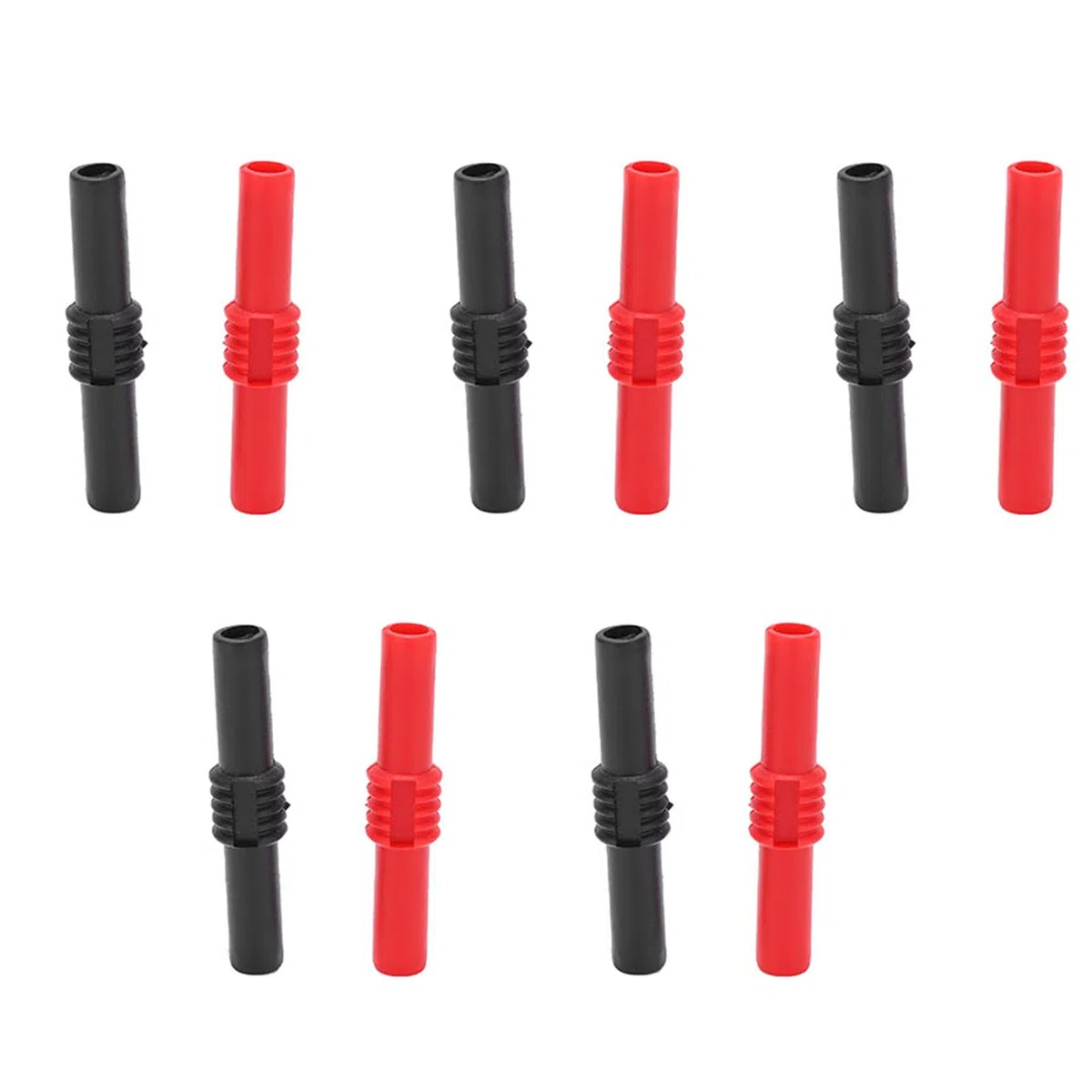 10 Pz 4mm Accoppiatore Spina a Banana, Femmina a Femmina Isolato Presa a Banana Connettore Jack U22 4mm Accoppiatore Spina a Banana Adattatore Prolunga in PVC