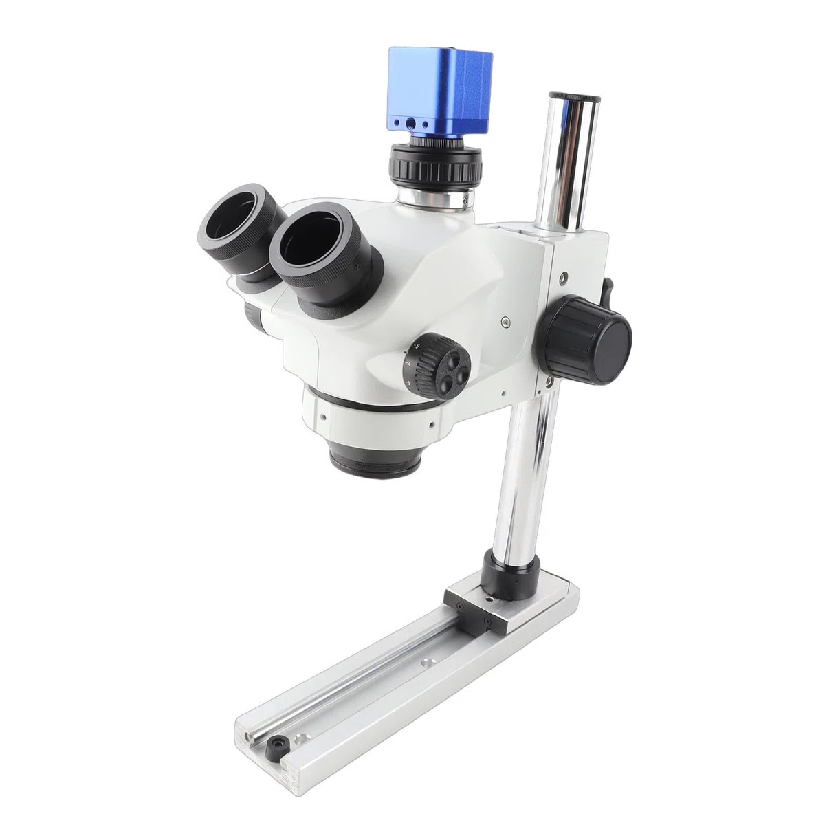 Eujgoov Kit Stereomicroscopio Trinoculare 7x, 50x, Imaging 24MP (Spina