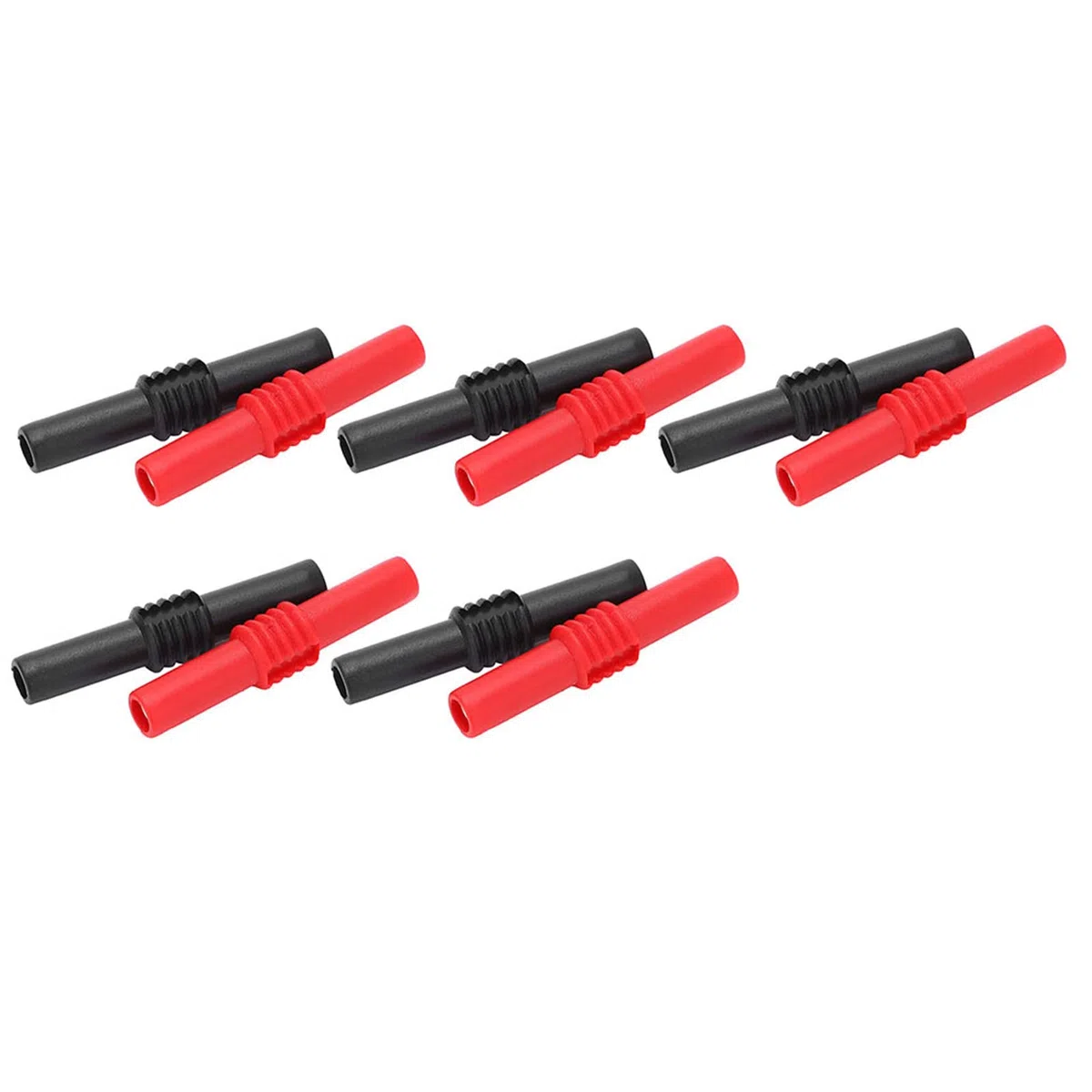 10 Pz 4mm Accoppiatore Spina a Banana, Femmina a Femmina Isolato Presa a Banana Connettore Jack U22 4mm Accoppiatore Spina a Banana Adattatore Prolunga in PVC