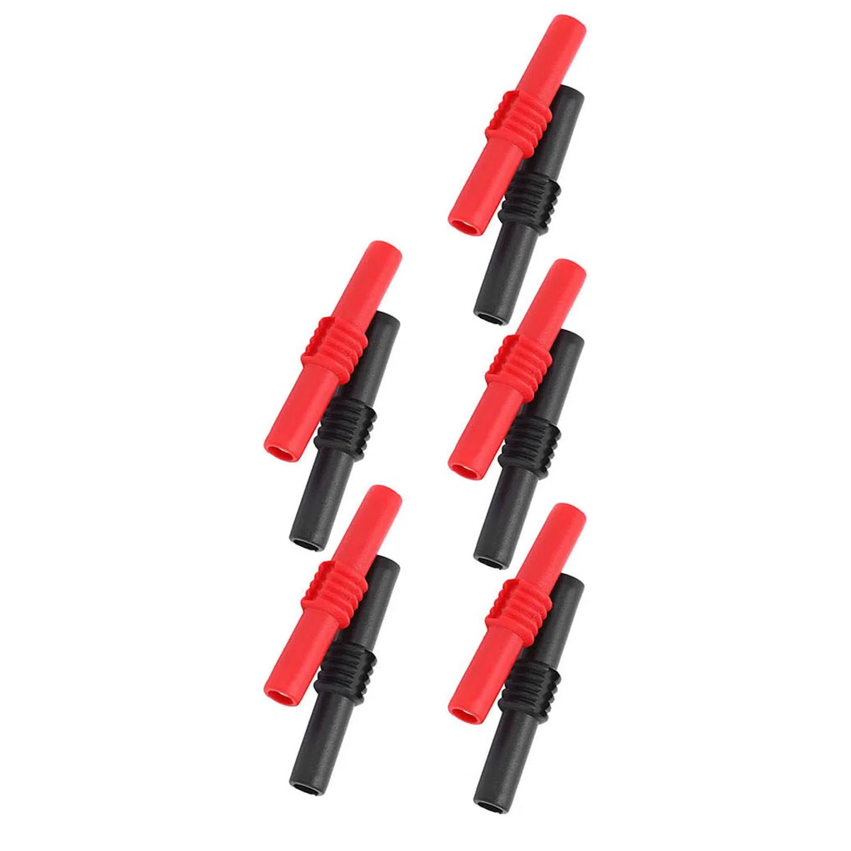 10 Pz 4mm Accoppiatore Spina a Banana, Femmina a Femmina Isolato Presa a Banana Connettore Jack U22 4mm Accoppiatore Spina a Banana Adattatore Prolunga in PVC