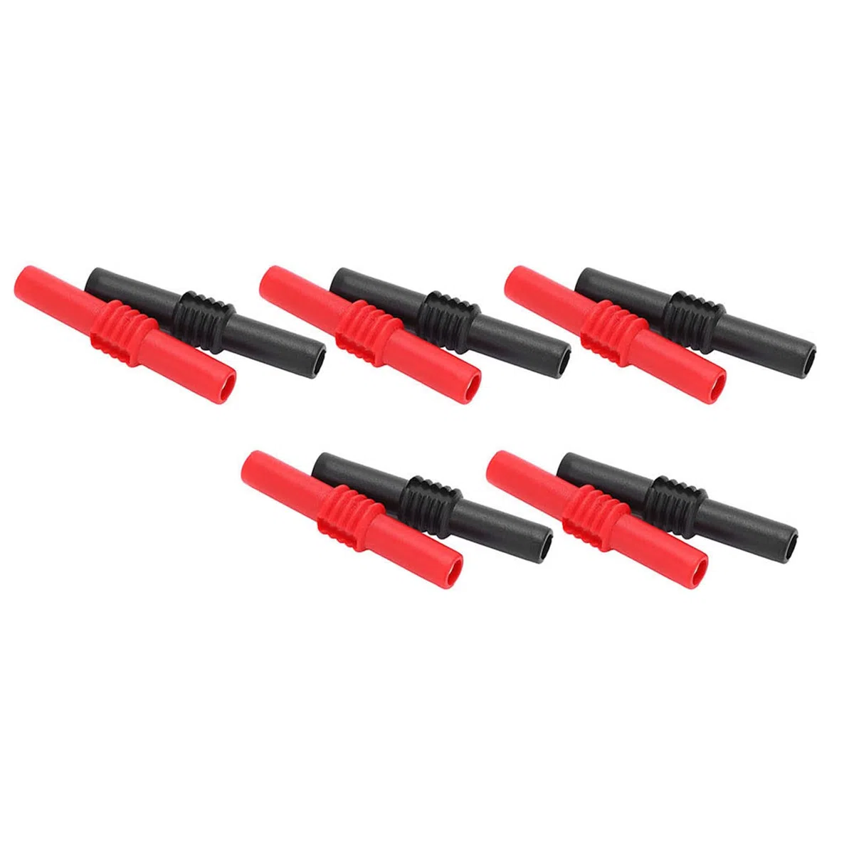 10 Pz 4mm Accoppiatore Spina a Banana, Femmina a Femmina Isolato Presa a Banana Connettore Jack U22 4mm Accoppiatore Spina a Banana Adattatore Prolunga in PVC