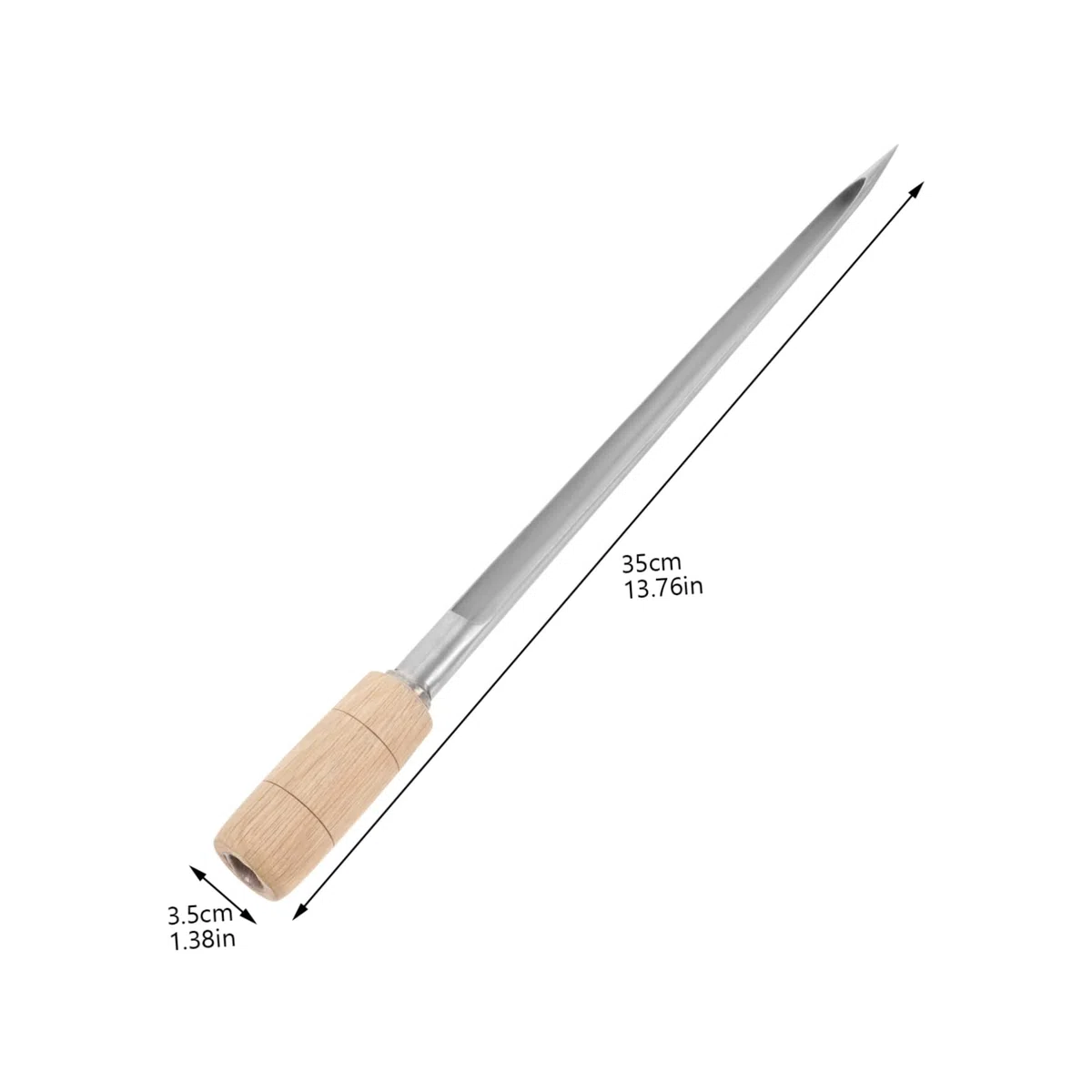 Toddmomy Campionatore Per Cereali in Acciaio Resistente Sonda Campionatore Di Grano e Mais in Legno e Facile Da Usare