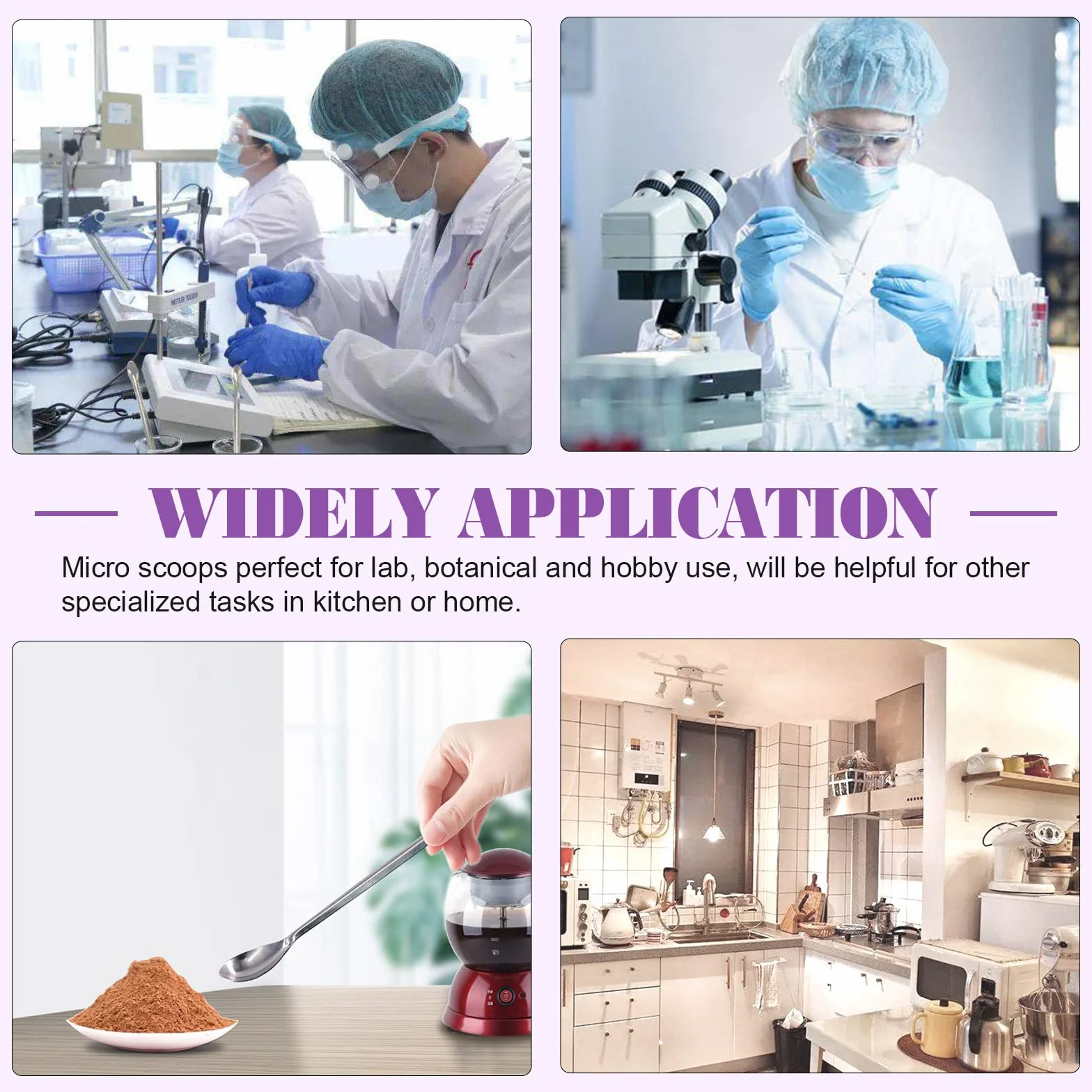 Swpeet Kit assortimento di spatole da laboratorio micro in acciaio inox, 23 pezzi per cucchiaio da laboratorio per riempimento pillole Strumento per manomissione micro spatola cucchiaio in acciaio