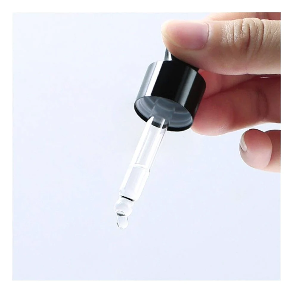 Home Ricambio vuoto ANIMALE DOMESTICO Bottiglie 30pcs 5ml-100ml bottiglie vuote vetro ambrato con contagocce verde goccia olio essenziale aromaterapia liquido reagente Pipetta bottiglia riutilizzabile